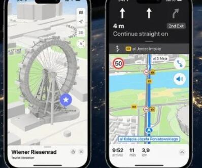 苹果地图在欧洲首次发布新闻 当心谷歌地图
