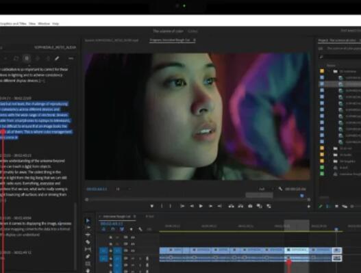 Adobe Premiere Pro新增了AI驱动的基于文本的视频编辑功能