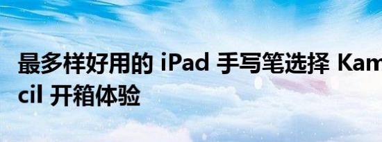 最多样好用的 iPad 手写笔选择 Kamera Pencil 开箱体验