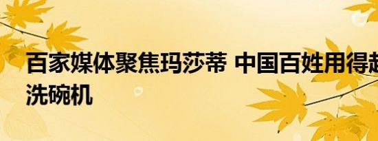 百家媒体聚焦玛莎蒂 中国百姓用得起的高端洗碗机