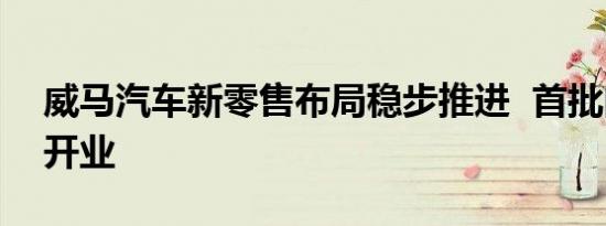 威马汽车新零售布局稳步推进  首批门店9月开业