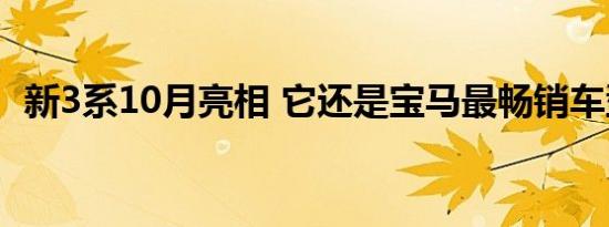 新3系10月亮相 它还是宝马最畅销车型吗？