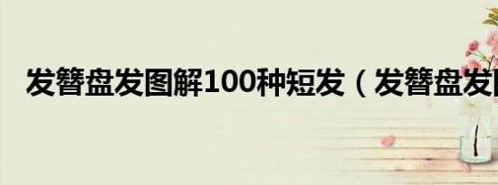 发簪盘发图解100种短发（发簪盘发图解）