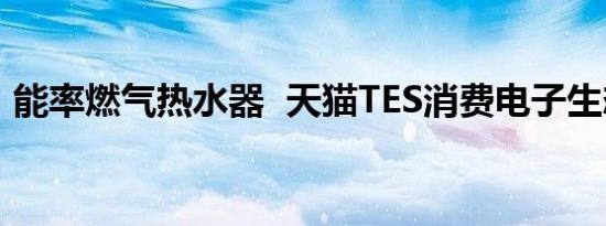 能率燃气热水器  天猫TES消费电子生态峰会