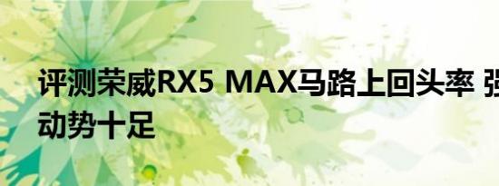 评测荣威RX5 MAX马路上回头率 强悍气场动势十足