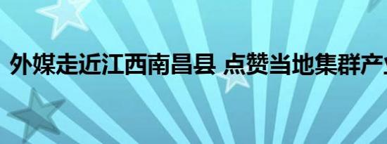 外媒走近江西南昌县 点赞当地集群产业发展