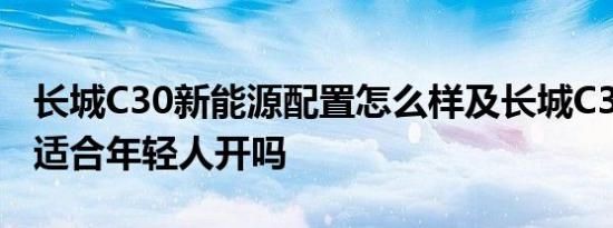 长城C30新能源配置怎么样及长城C30新能源适合年轻人开吗