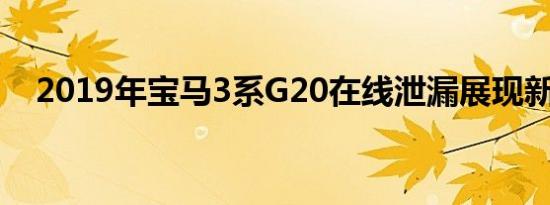 2019年宝马3系G20在线泄漏展现新面貌