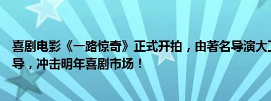 喜剧电影《一路惊奇》正式开拍，由著名导演大卫艾伯纳执导，冲击明年喜剧市场！