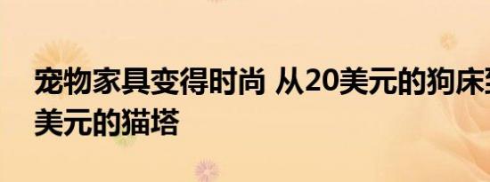 宠物家具变得时尚 从20美元的狗床到5,000美元的猫塔