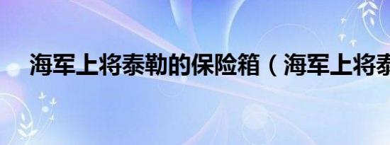 海军上将泰勒的保险箱（海军上将泰勒）