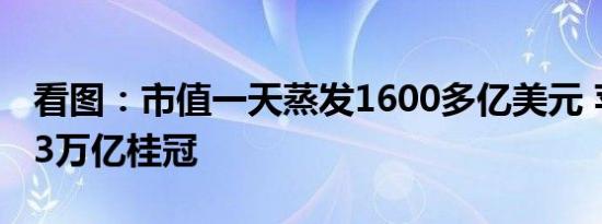 看图：市值一天蒸发1600多亿美元 苹果告别3万亿桂冠