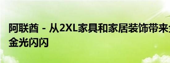 阿联酋 - 从2XL家具和家居装饰带来金属色的金光闪闪