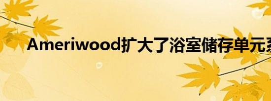 Ameriwood扩大了浴室储存单元系列