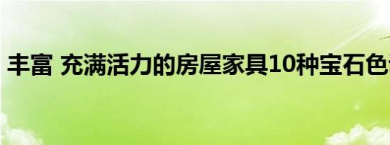 丰富 充满活力的房屋家具10种宝石色调口音