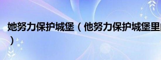 她努力保护城堡（他努力保护城堡里的所有人）