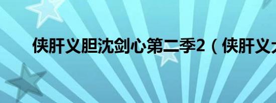 侠肝义胆沈剑心第二季2（侠肝义犬）