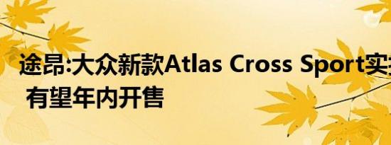 途昂:大众新款Atlas Cross Sport实拍图曝光 有望年内开售