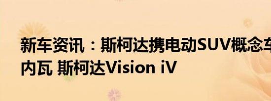 新车资讯：斯柯达携电动SUV概念车前往日内瓦 斯柯达Vision iV