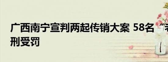 广西南宁宣判两起传销大案 58名“老总”获刑受罚