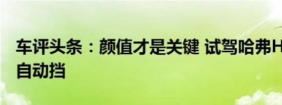 车评头条：颜值才是关键 试驾哈弗H2蓝标版自动挡