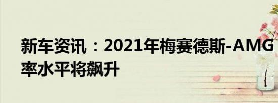 新车资讯：2021年梅赛德斯-AMG GT的功率水平将飙升