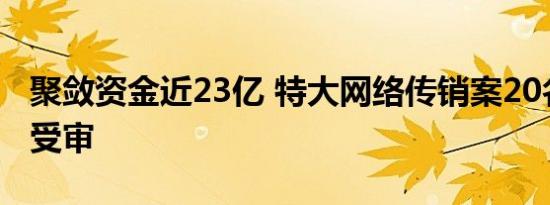 聚敛资金近23亿 特大网络传销案20名被告人受审