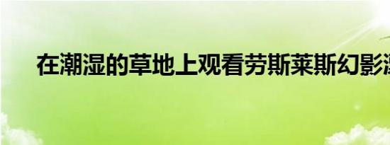 在潮湿的草地上观看劳斯莱斯幻影漂移