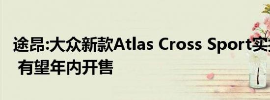 途昂:大众新款Atlas Cross Sport实拍图曝光 有望年内开售