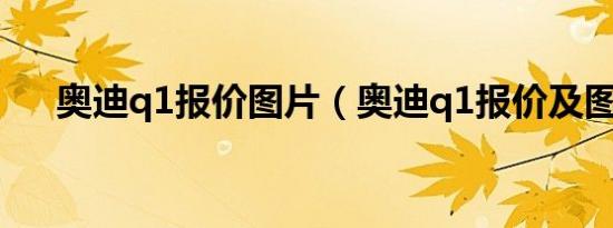 奥迪q1报价图片（奥迪q1报价及图片）