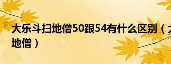 大乐斗扫地僧50跟54有什么区别（大乐斗扫地僧）