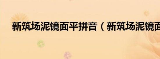 新筑场泥镜面平拼音（新筑场泥镜面平）