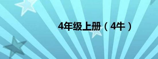 4年级上册（4牛）