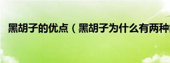 黑胡子的优点（黑胡子为什么有两种能力）