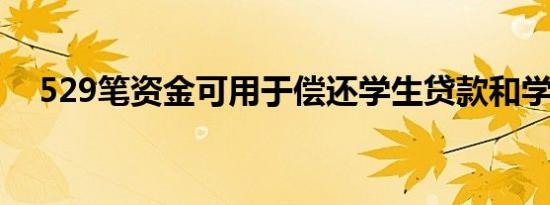 529笔资金可用于偿还学生贷款和学徒制