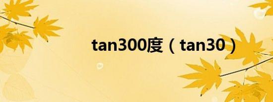 tan300度（tan30）