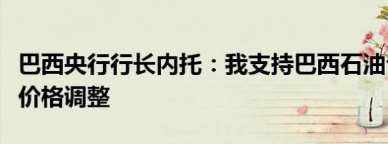 巴西央行行长内托：我支持巴西石油公司进行价格调整