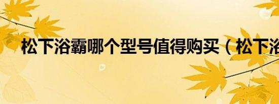 松下浴霸哪个型号值得购买（松下浴霸）