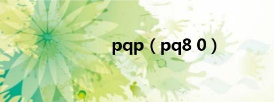 pqp（pq8 0）