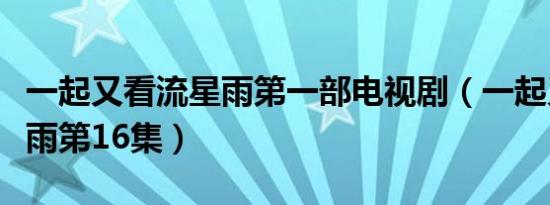 一起又看流星雨第一部电视剧（一起又看流星雨第16集）