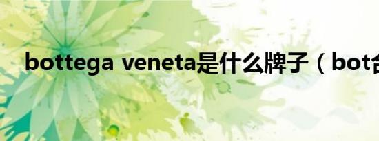 bottega veneta是什么牌子（bot合同）