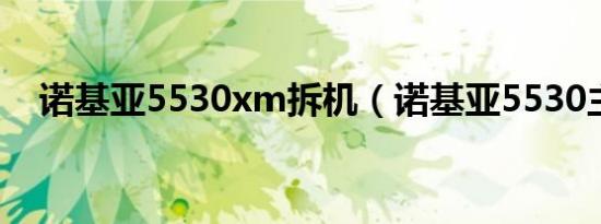 诺基亚5530xm拆机（诺基亚5530主题）