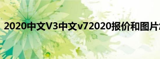 2020中文V3中文v72020报价和图片怎么样