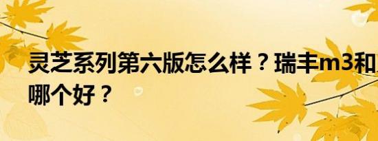 灵芝系列第六版怎么样？瑞丰m3和灵芝m5哪个好？