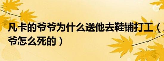 凡卡的爷爷为什么送他去鞋铺打工（凡卡的爷爷怎么死的）