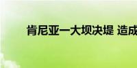 肯尼亚一大坝决堤 造成数十人死亡