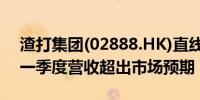 渣打集团(02888.HK)直线拉升涨超3%公司一季度营收超出市场预期