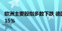 欧洲主要股指多数下跌 德国DAX30指数跌0.15%