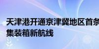 天津港开通京津冀地区首条直航南美洲东海岸集装箱新航线