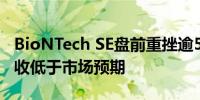 BioNTech SE盘前重挫逾5%公司第一季度营收低于市场预期